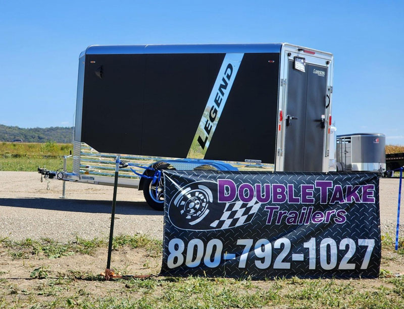 picture of trailers on the lot at DoubleTake Trailers in Pacific Junction