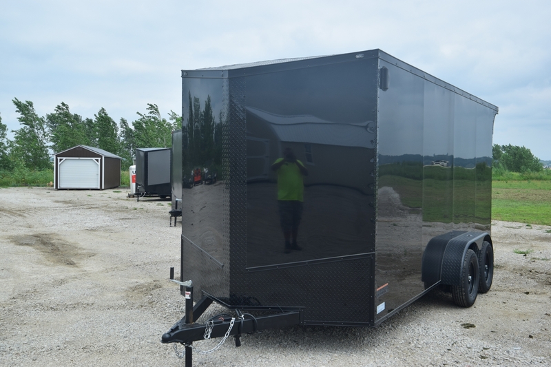 Black Power Line 7x16 Cargo Trailer