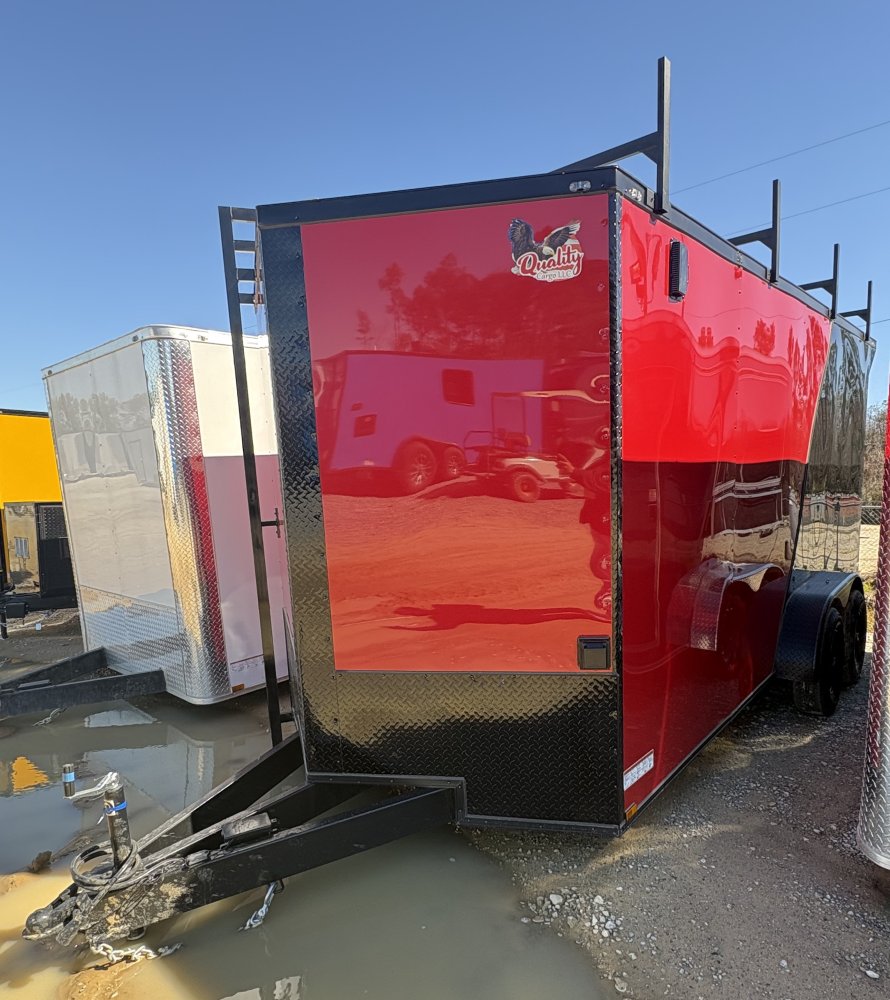 qc7x16lr1 7x16 Enclosed Contractor Trailer